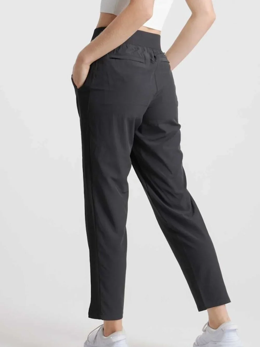 Black Quince Performance Tech Ankle Pants - Picture 1 of 7